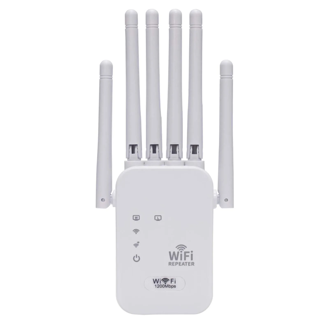 300Mbps WiFi Extender 6 Antenna – High Speed Wireless Repeater, Strong Signal Booster, Universal Router Compatible