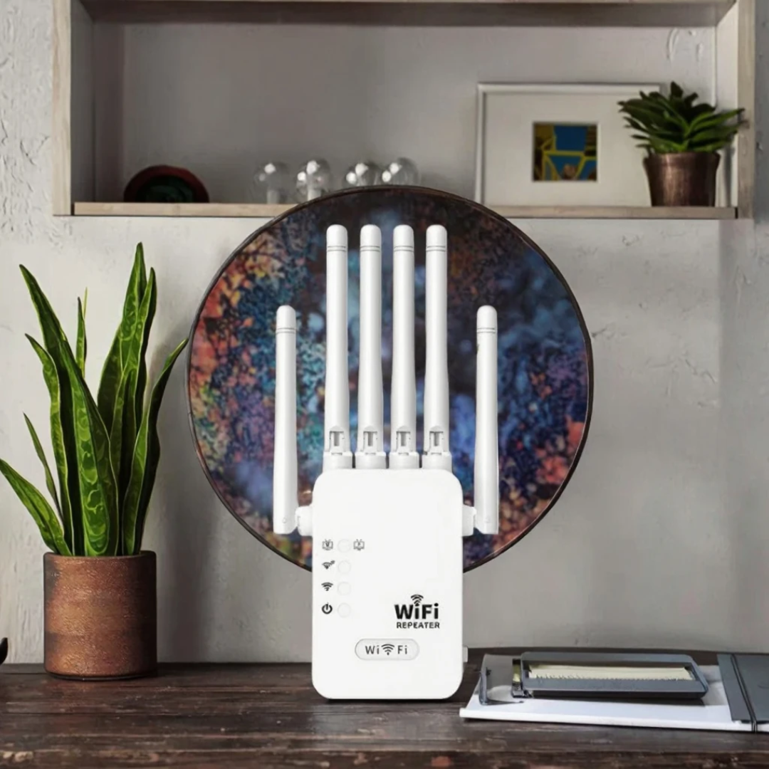 High Speed WiFi Repeater 1200Mbps 5G + 300Mbps 2.4GHz Dual Band Range Extender for All Routers