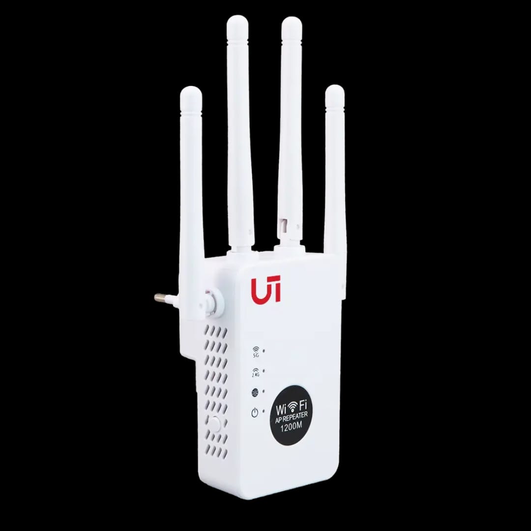 1200Mbps WiFi Extender Dual Band 2.4G/5G – High Speed Signal Booster, Wireless Repeater, Full Coverage Router Extender