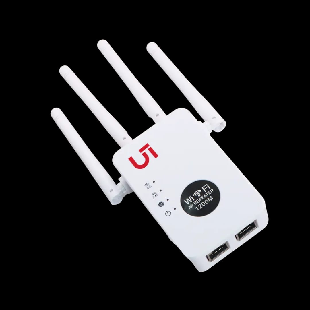 1200Mbps WiFi Extender Dual Band 2.4G/5G – High Speed Signal Booster, Wireless Repeater, Full Coverage Router Extender