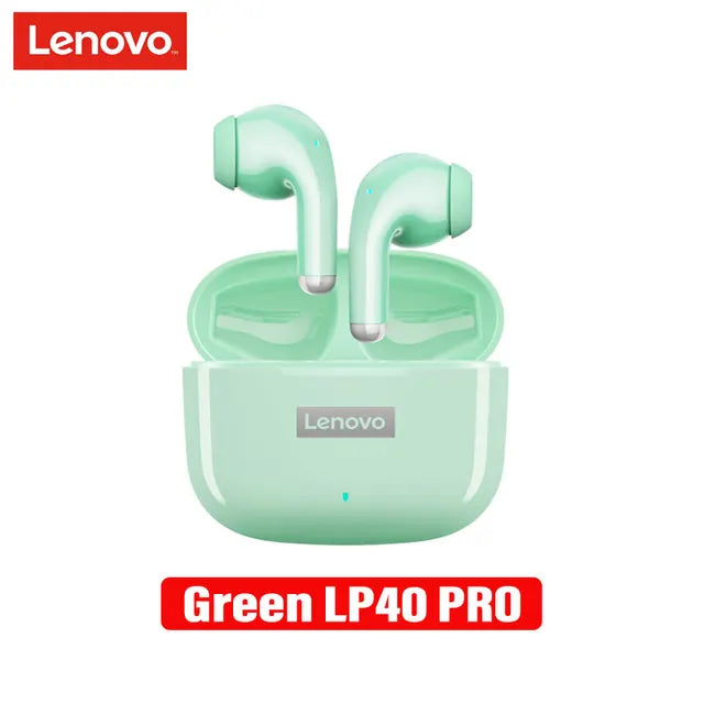 Lenovo LP40 Pro TWS Wireless Earbuds – Deep Bass, Bluetooth 5.1, Touch Control, HD Sound, Gaming Earbuds