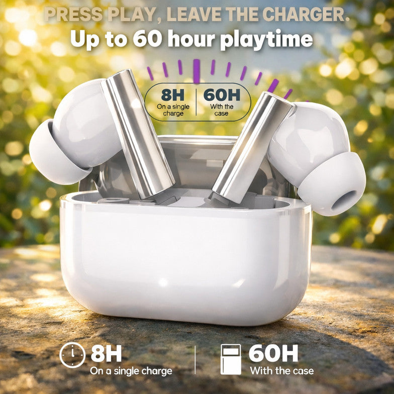 DIK 123 TWS Wireless Earbuds – Bluetooth Earphones with Deep Bass & HD Sound