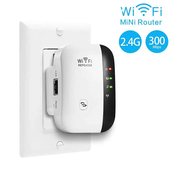 WiFi Mini Extender 300Mbps – Wireless Signal Booster, Internet Range Repeater for Home & Office