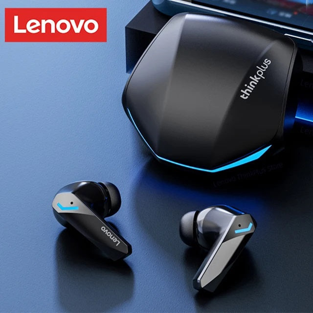 Lenovo GM2 Pro Gaming Earbuds – Wireless Bluetooth 5.3, Deep Bass, Low Latency, LED Display, Touch Control