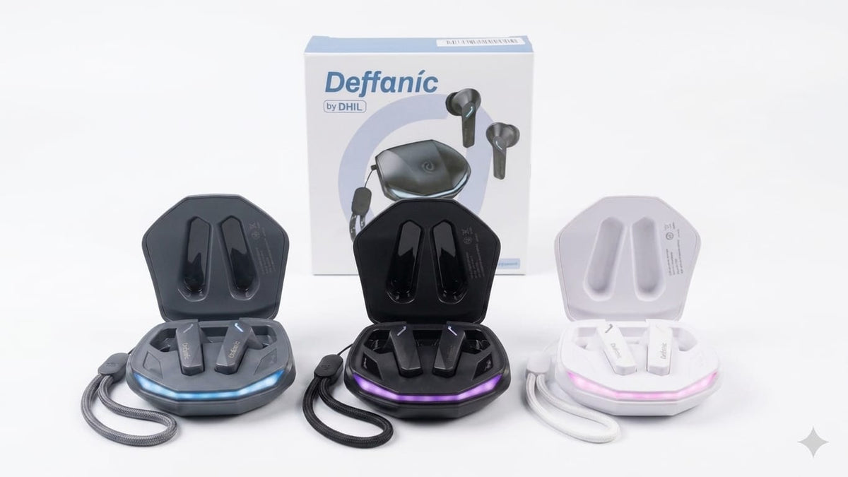 Gaming Wireless Earbuds with RGB LED Case & Lanyard – Bluetooth 5.3 Deep Bass Low Latency Earbuds