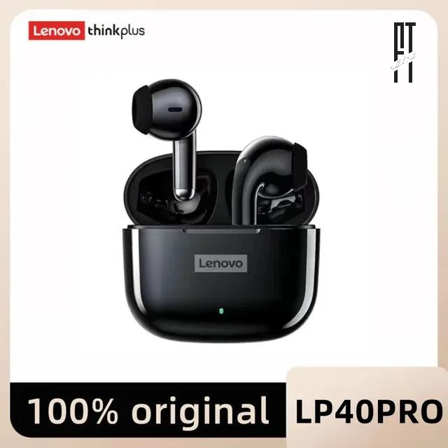 Lenovo LP40 Pro TWS Wireless Earbuds – Deep Bass, Bluetooth 5.1, Touch Control, HD Sound, Gaming Earbuds