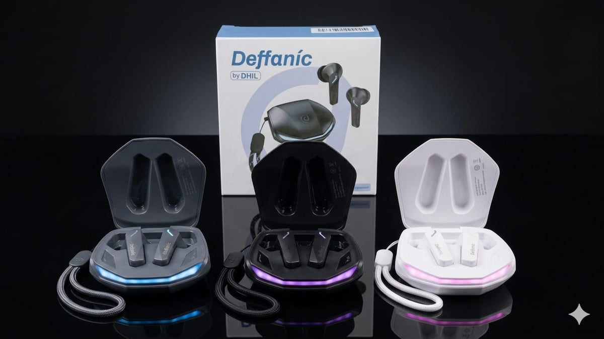 Gaming Wireless Earbuds with RGB LED Case & Lanyard – Bluetooth 5.3 Deep Bass Low Latency Earbuds