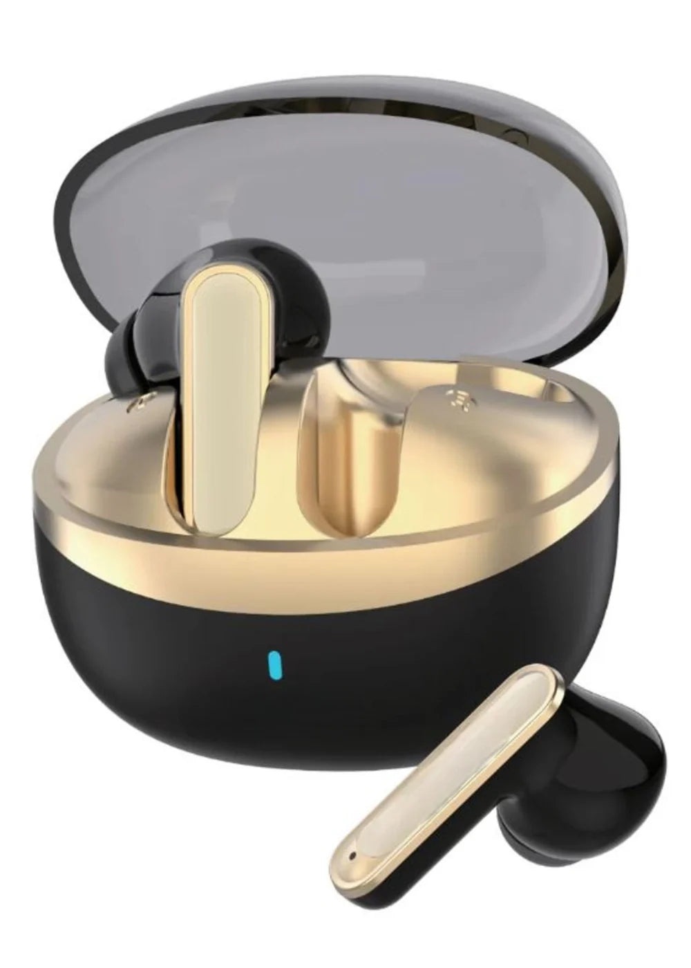 I KOSON IK127 Wireless Earbuds Active Noise Cancelling (ANC) And ENC Deep Bass 8H Music Time Premium Black Gold Design