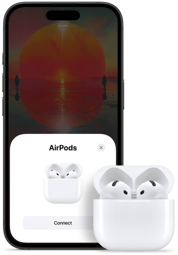 AirPods 4 Wireless Earbuds – Bluetooth 5.3, Deep Bass, ENC Noise Cancellation, Touch Control