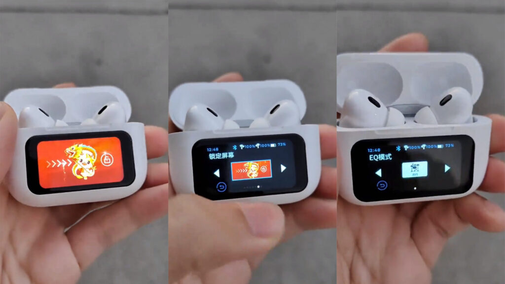 A9 LED Screen AirPods Pro with ANC & ENC – Wireless Earbuds Bluetooth 5.3 Deep Bass Touch Display